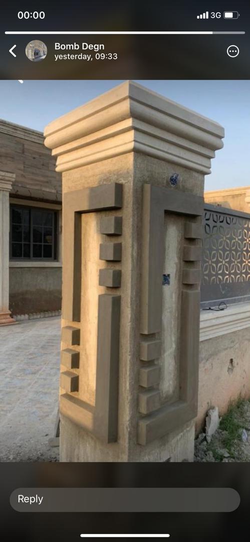 Decorative Gate Pillar Design